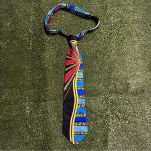 Rush Limbaugh Blue Breaking No Boundaries Collection 100% Silk Tie Made in U.S.A